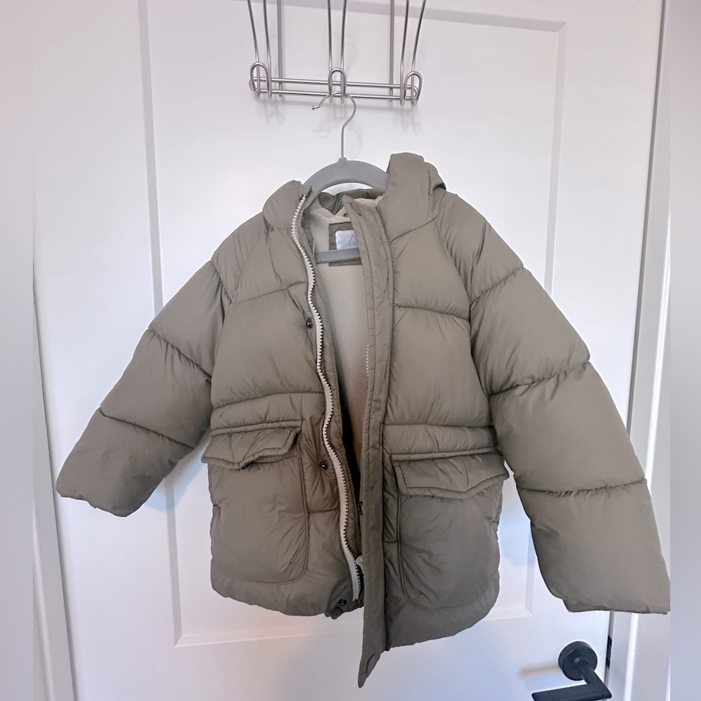 Zara Boys’ Puffer Coat – Size 3-4T